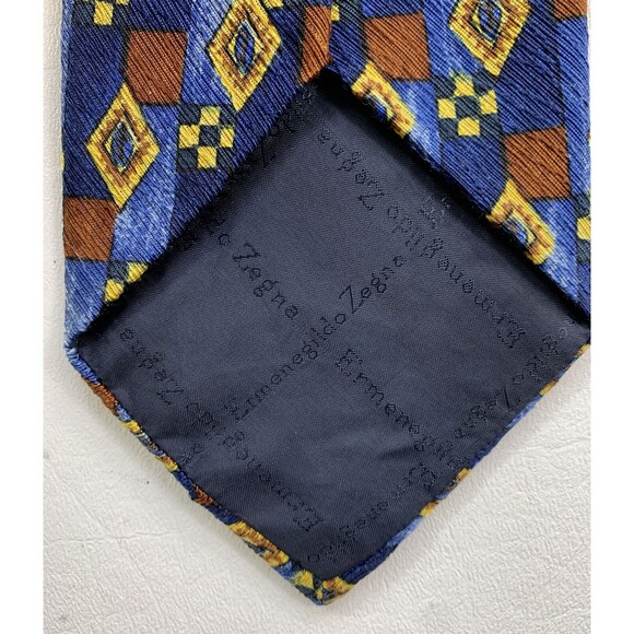 Ermenegildo Zegna Men's Pure Silk Necktie Made in Italy‎ EUC - Picture 5 of 12